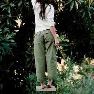 Imogene + Willie Blake Military Trouser in Olive Size XS